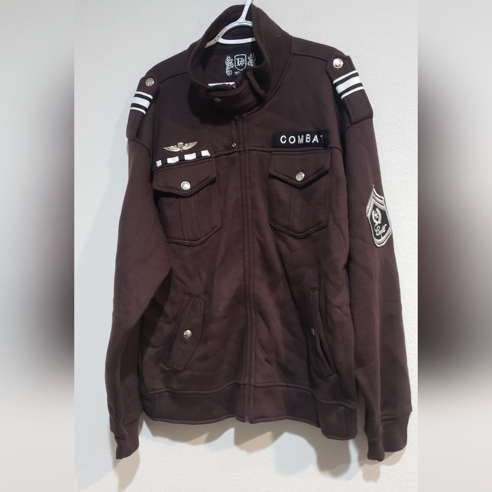 NWOT Fame Combat Sweatshirt Fleece Jacket Size 3XL